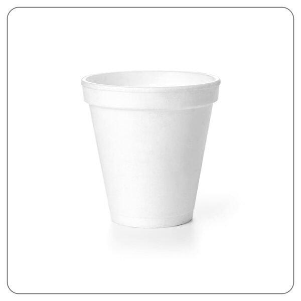 Cup 8 Oz Polystyrene Foam White