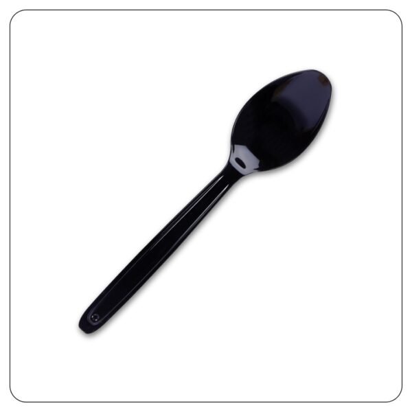 Black Diposable Teaspoon Heavy Duty / No Wrapped