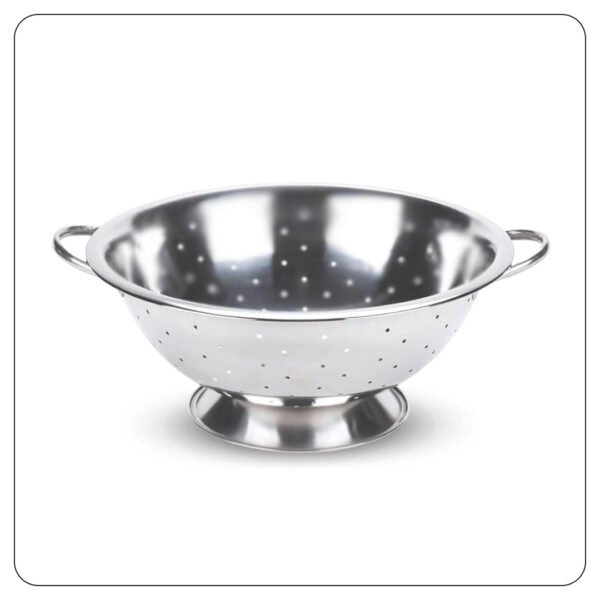 Stainless Steel Colander with Base and Handles 8 Qt