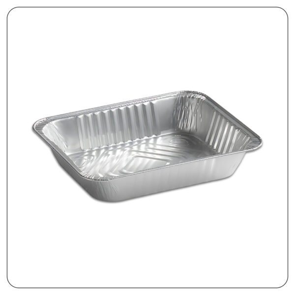 1/2 Size Heavy-Duty Foil Steam Table Pan Deep 2 9/16" Depth With Lid - Image 2