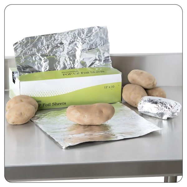 Food Service Aluminum Pop Up Foil Sheets 12x10 3/4 - Image 4