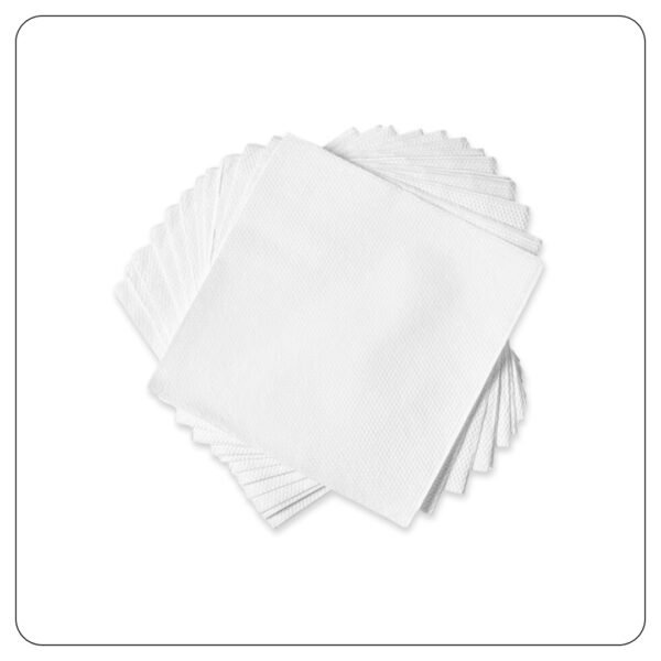 Cleensoft Lunch Napkins 1-Ply White 6x6 (Pre-Folded)