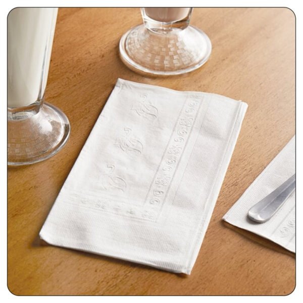 White 2-Ply Dinner Napkin 17" x 15" - Image 4