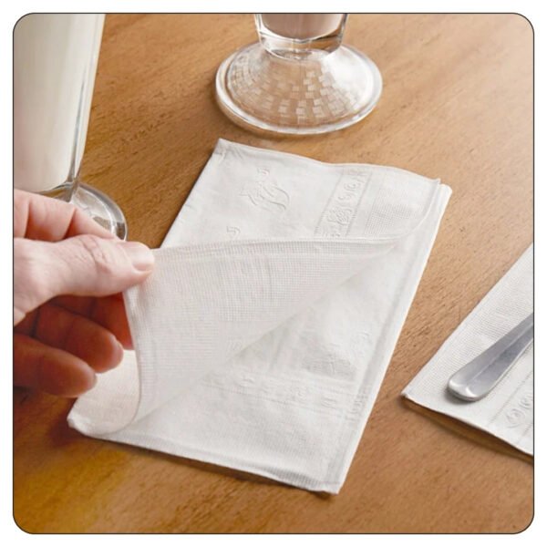 White 2-Ply Dinner Napkin 17" x 15" - Image 5