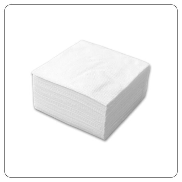 Lunch Napkin Wht 1ply 12x12 1/4 Fold 6m / Cs