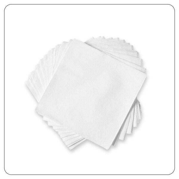 Lunch Napkin Wht 1ply 12x12 1/4 Fold 6m / Cs - Image 3
