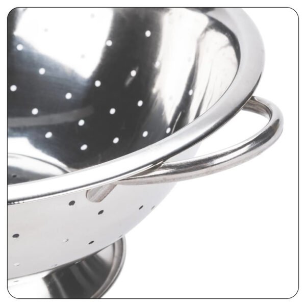 Stainless Steel Colander with Base and Handles 8 Qt - Image 3