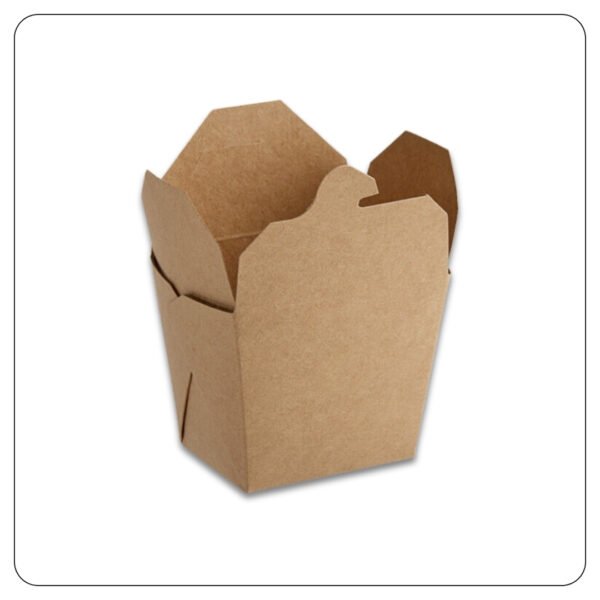 8 Oz. Kraft Paper Take-Out Container Microwavable
