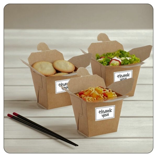 16 Oz. Kraft Microwavable Paper Take-Out Container - Image 5