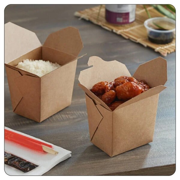 16 Oz. Kraft Microwavable Paper Take-Out Container - Image 4