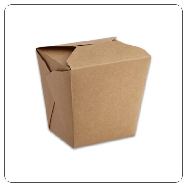 32 Oz. Kraft Microwavable Paper Take-Out Container - Image 2