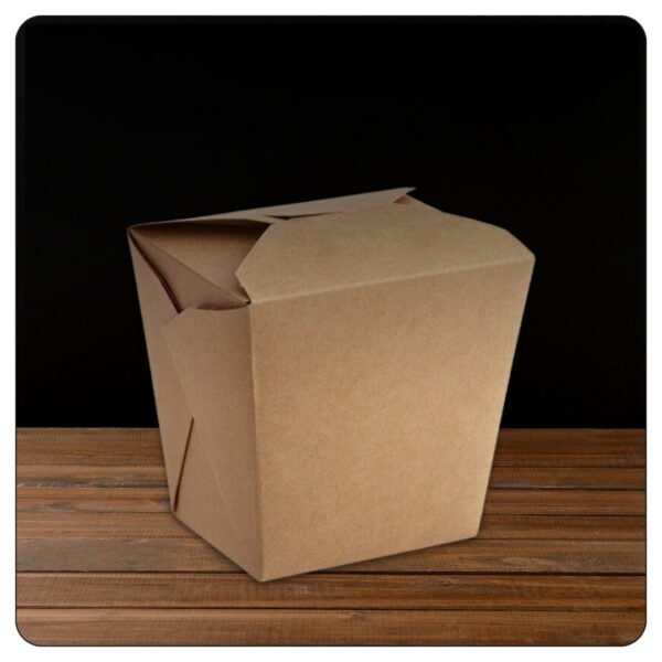 32 Oz. Kraft Microwavable Paper Take-Out Container - Image 4