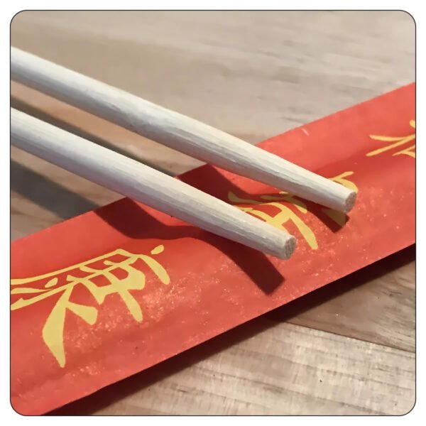 9" Bamboo Round Chopsticks - Image 5