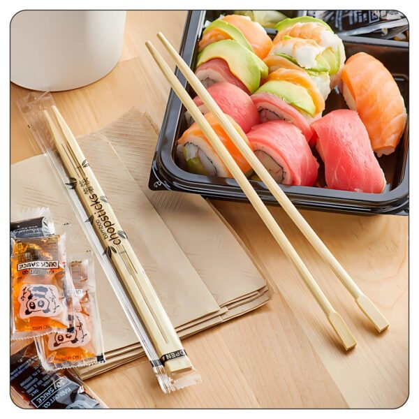 9" Bamboo Twin Chopsticks - Image 5