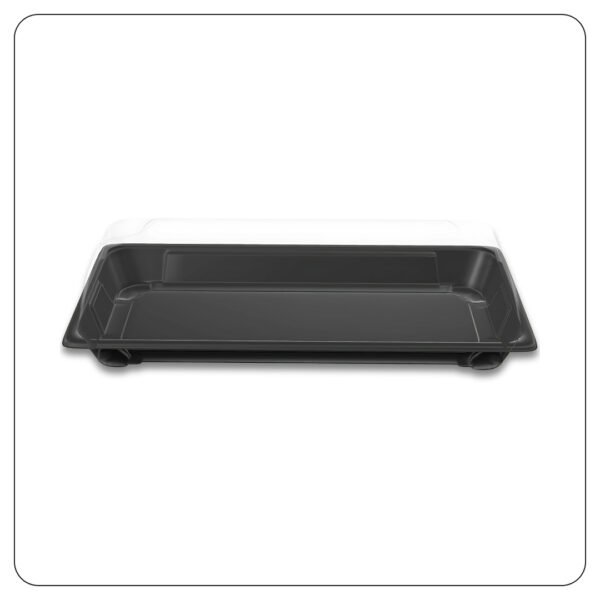 Long Sushi Container with Lid 3 1/2" x 8 1/2"