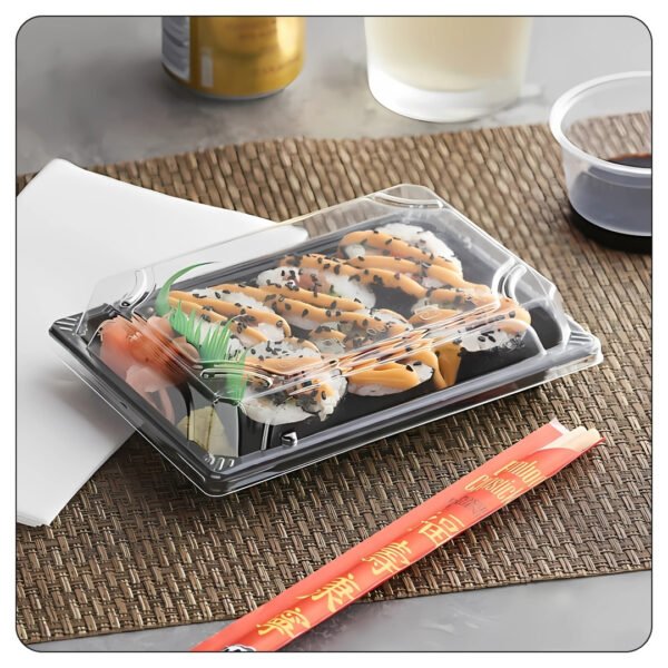 Medium Sushi Container with Lid 4 1/2" x 6 1/2" - Image 4