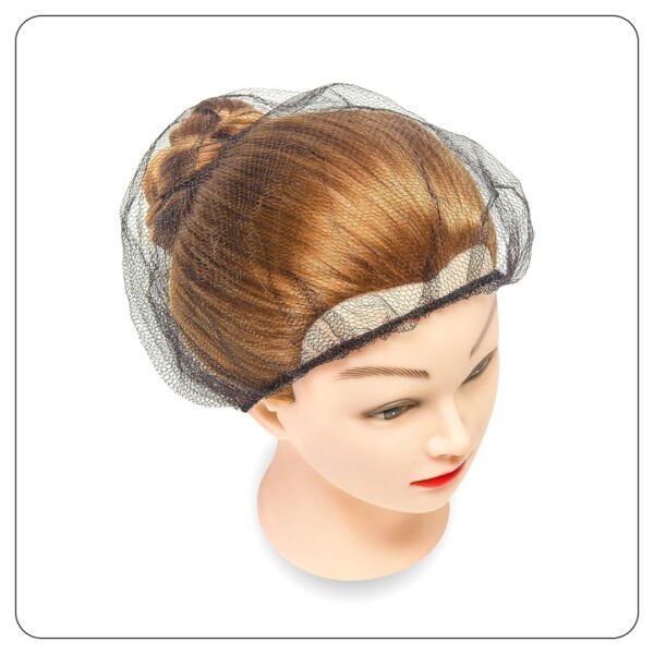Brown Nylon Hairnet Cap 18" - Image 3