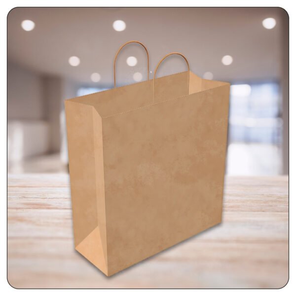 Natural Kraft Paper Shopping Bag with Handles 18" x 7" x 18 3/4" - Image 5