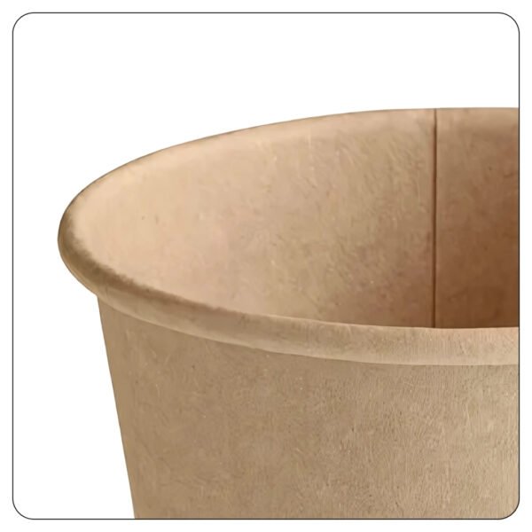 2 Oz. Round Kraft PE-Lined Microwavable Take-Out Container - Image 3