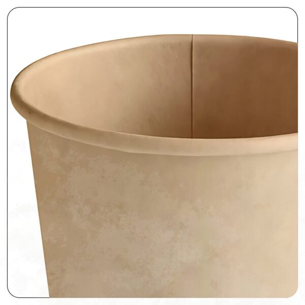 4 Oz. Round Kraft PE-Lined Microwavable Take-Out Container - Image 3