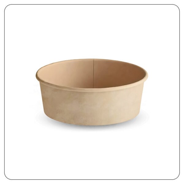 16 Oz. Round Kraft PE-Lined Microwavable Take-Out Container