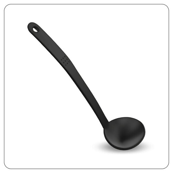 Black Heat-Resistant Nylon Ladle 4 Oz - Image 2
