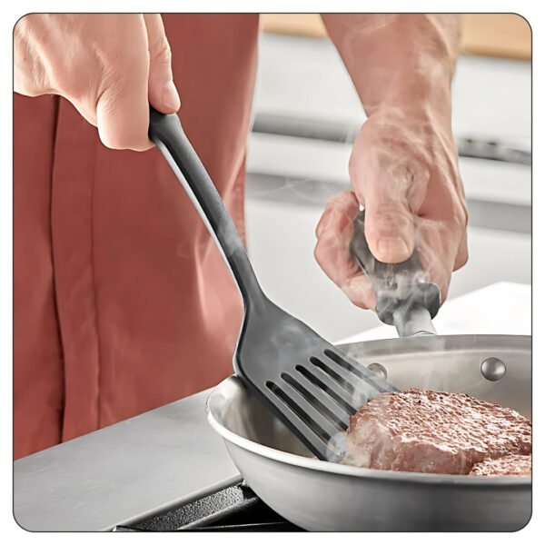 Black Heat-Resistant Nylon Slotted Turner 4"x3" - Image 4