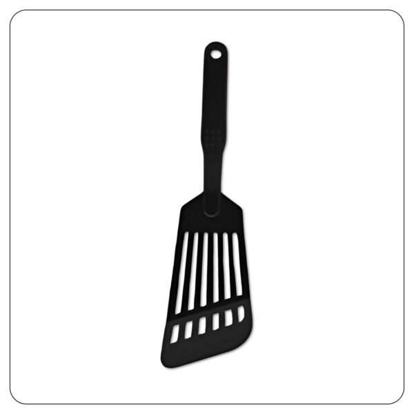 Black Nylon Slotted Heat-Resistant Fish Turner / Spatula 12"