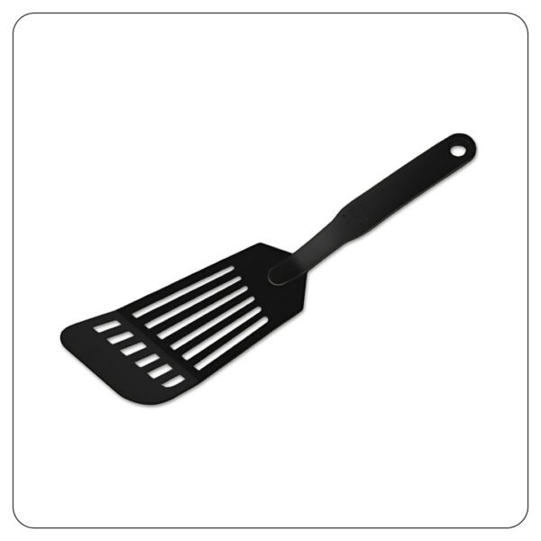 Black Nylon Slotted Heat-Resistant Fish Turner / Spatula 12" - Image 2