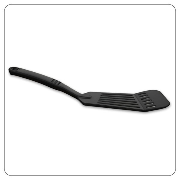 Black Nylon Slotted Heat-Resistant Fish Turner / Spatula 12" - Image 3
