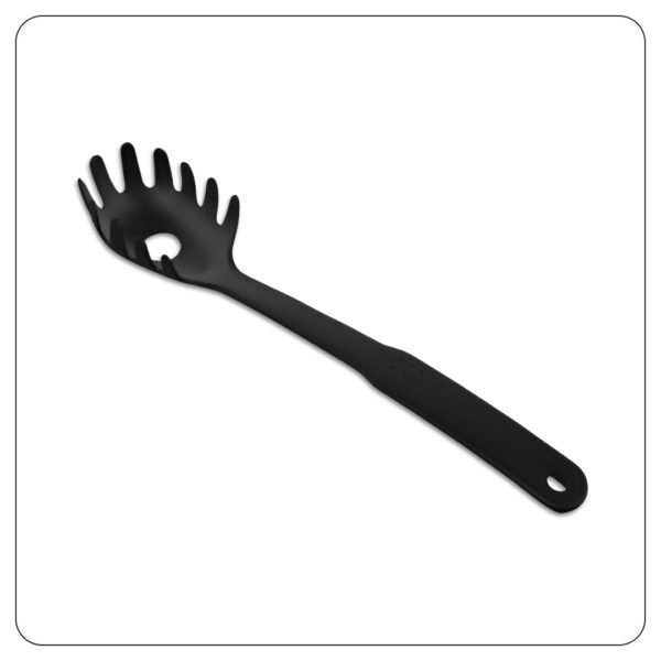 Black Heat-Resistant Nylon Pasta Fork 12"