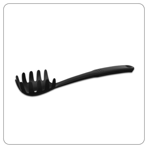 Black Heat-Resistant Nylon Pasta Fork 12" - Image 2